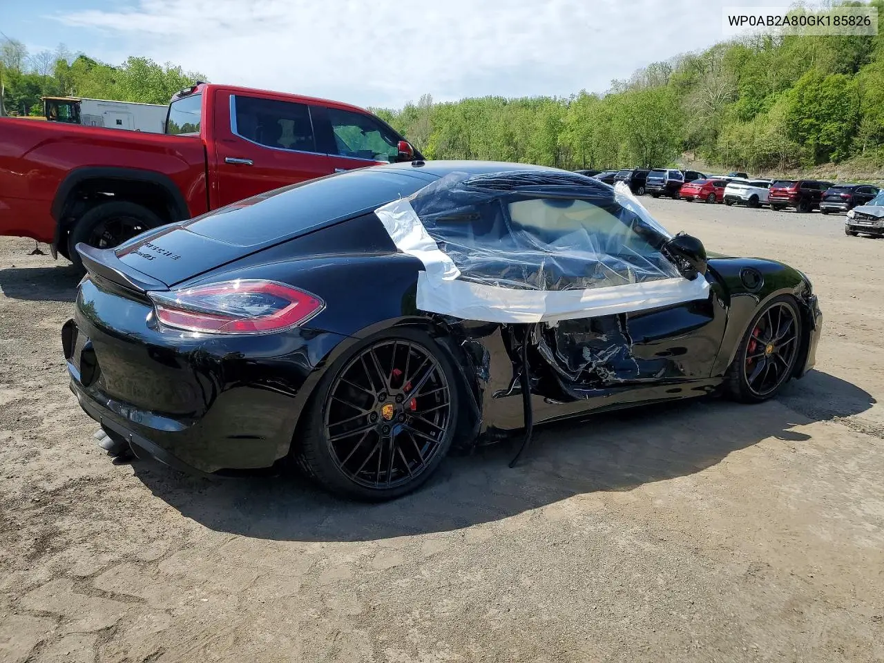 2016 Porsche Cayman Gts VIN: WP0AB2A80GK185826 Lot: 53161356