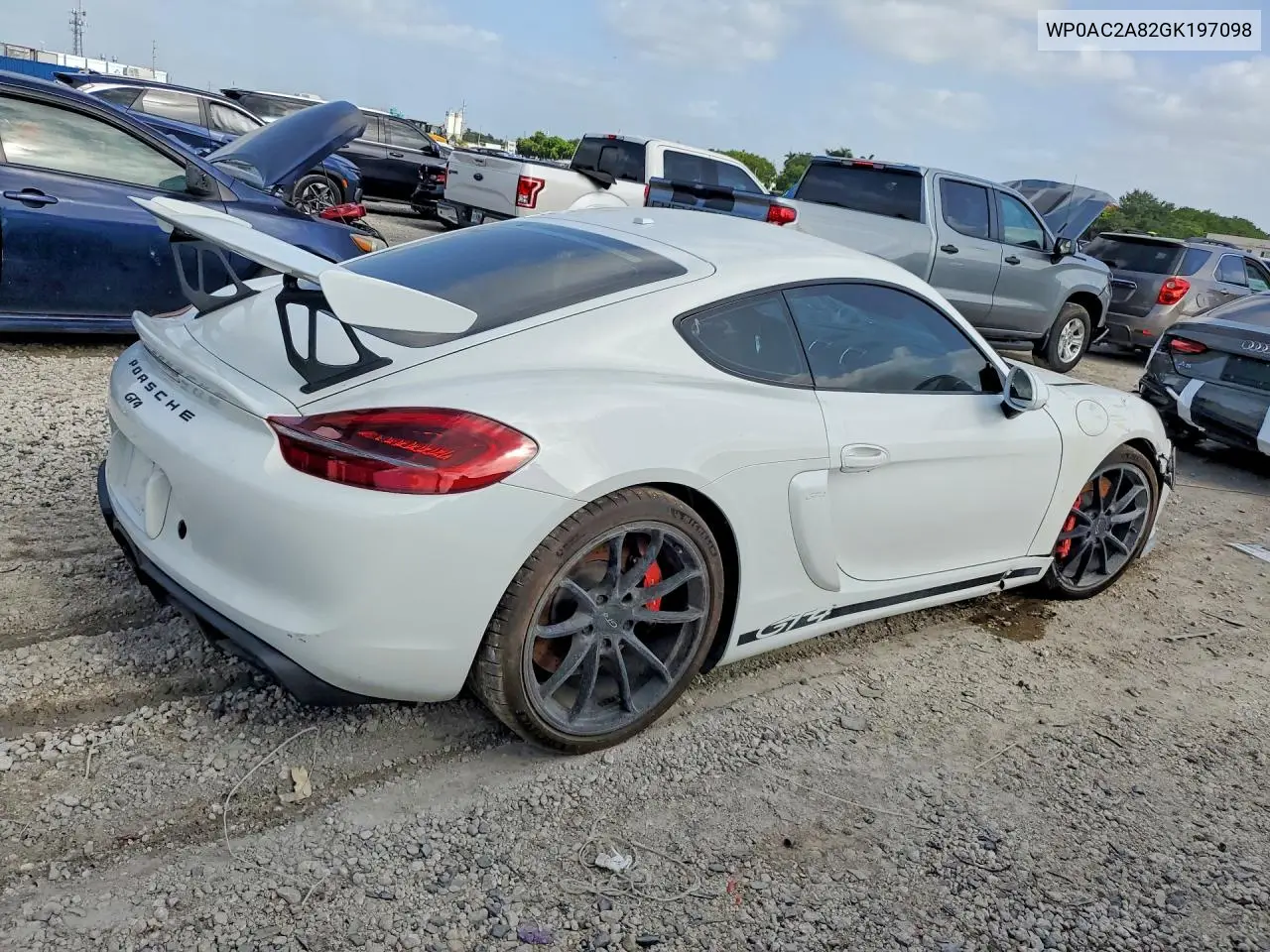 2016 Porsche Cayman Gt4 VIN: WP0AC2A82GK197098 Lot: 60589916
