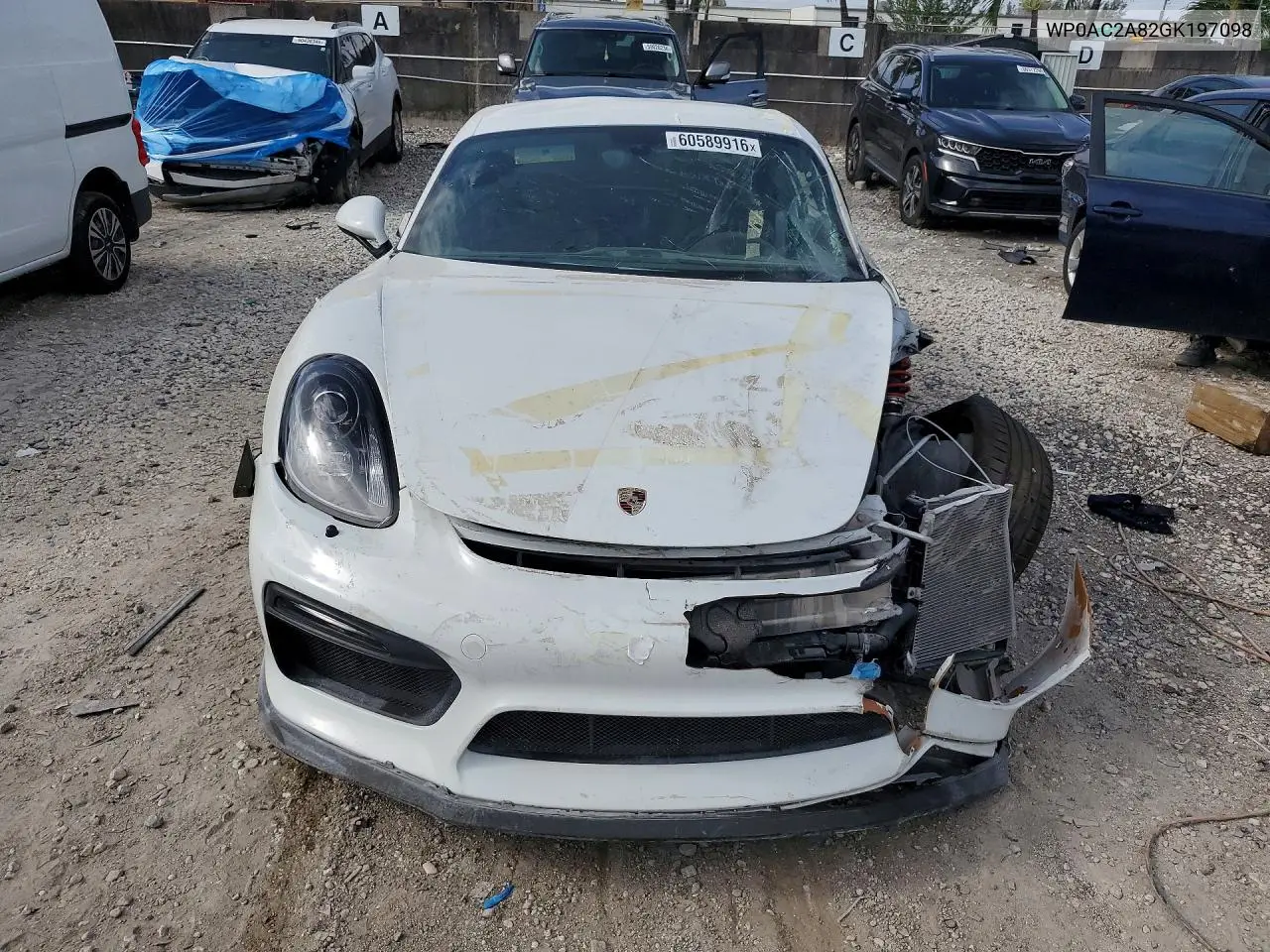 2016 Porsche Cayman Gt4 VIN: WP0AC2A82GK197098 Lot: 60589916