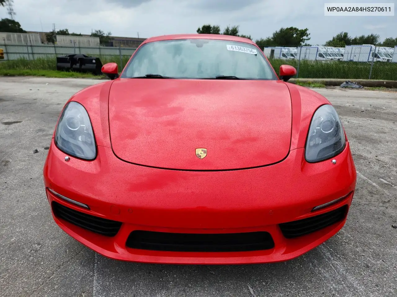 2017 Porsche Cayman VIN: WP0AA2A84HS270611 Lot: 61363756