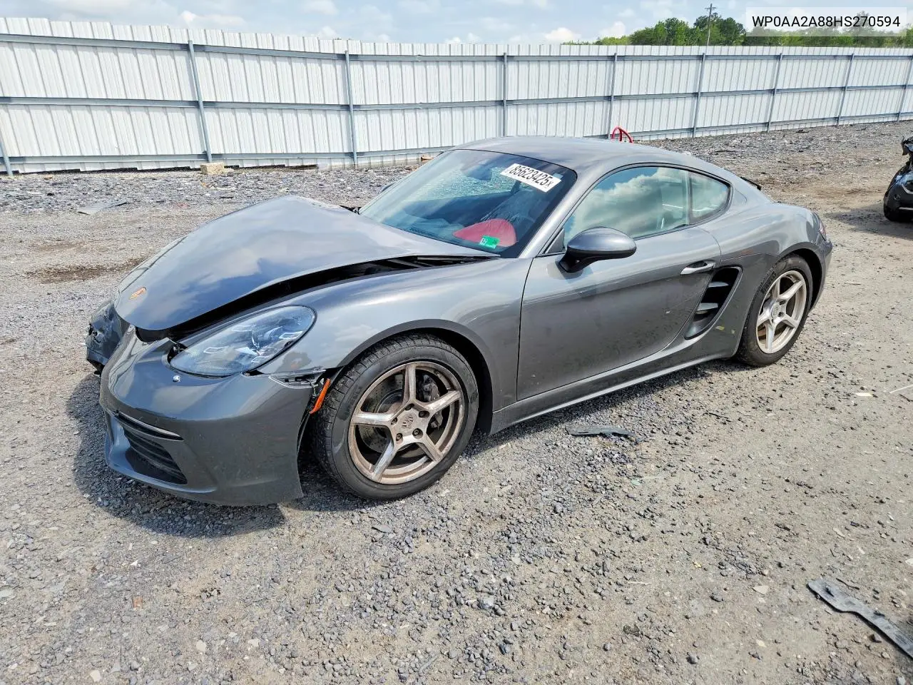 2017 Porsche Cayman VIN: WP0AA2A88HS270594 Lot: 85623425