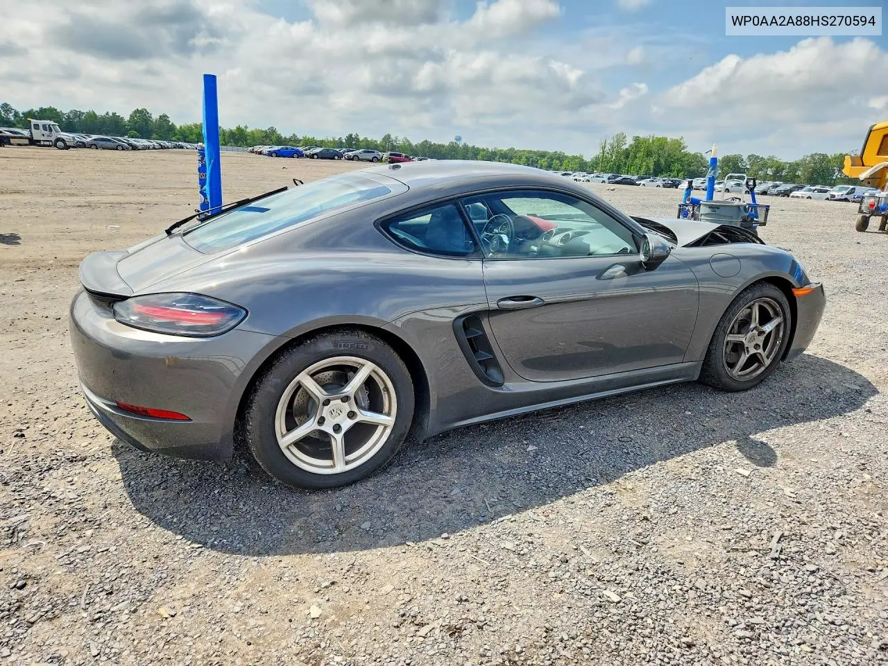 2017 Porsche Cayman VIN: WP0AA2A88HS270594 Lot: 85623425
