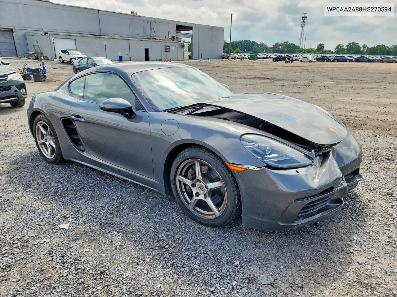 2017 Porsche Cayman VIN: WP0AA2A88HS270594 Lot: 85623425