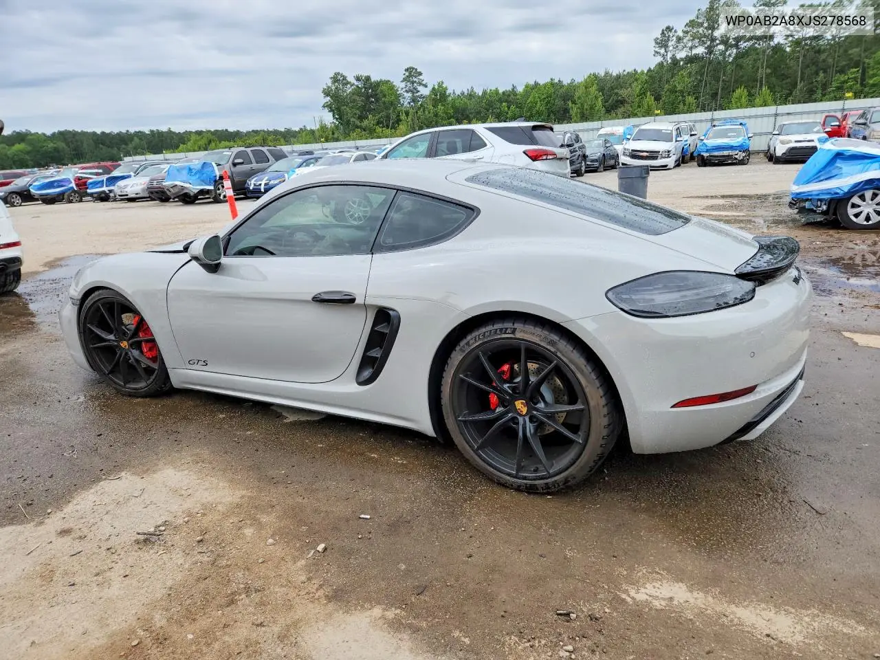 2018 Porsche Cayman S VIN: WP0AB2A8XJS278568 Lot: 53308686