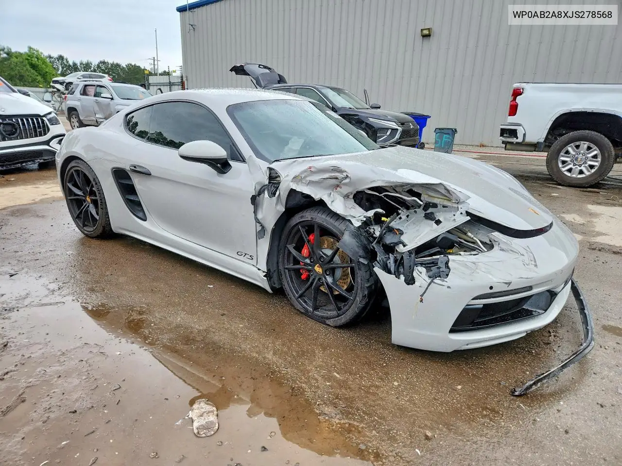 2018 Porsche Cayman S VIN: WP0AB2A8XJS278568 Lot: 53308686