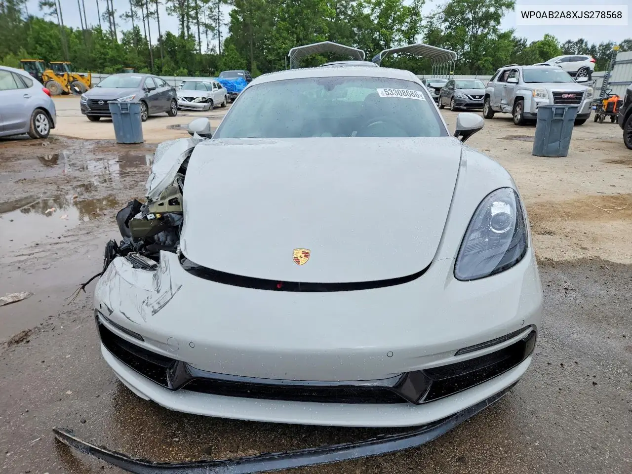 2018 Porsche Cayman S VIN: WP0AB2A8XJS278568 Lot: 53308686