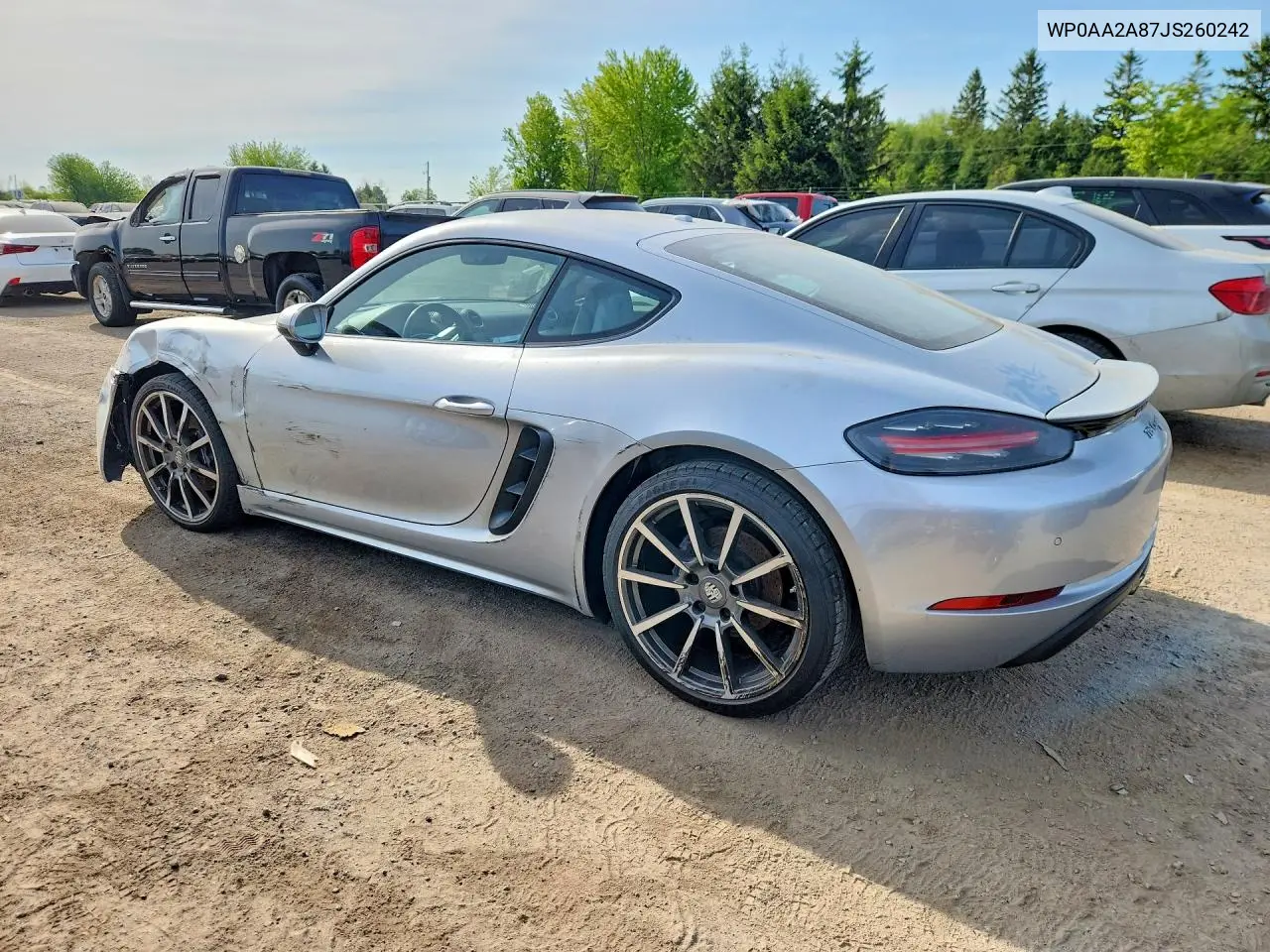 2018 Porsche Cayman VIN: WP0AA2A87JS260242 Lot: 55221786