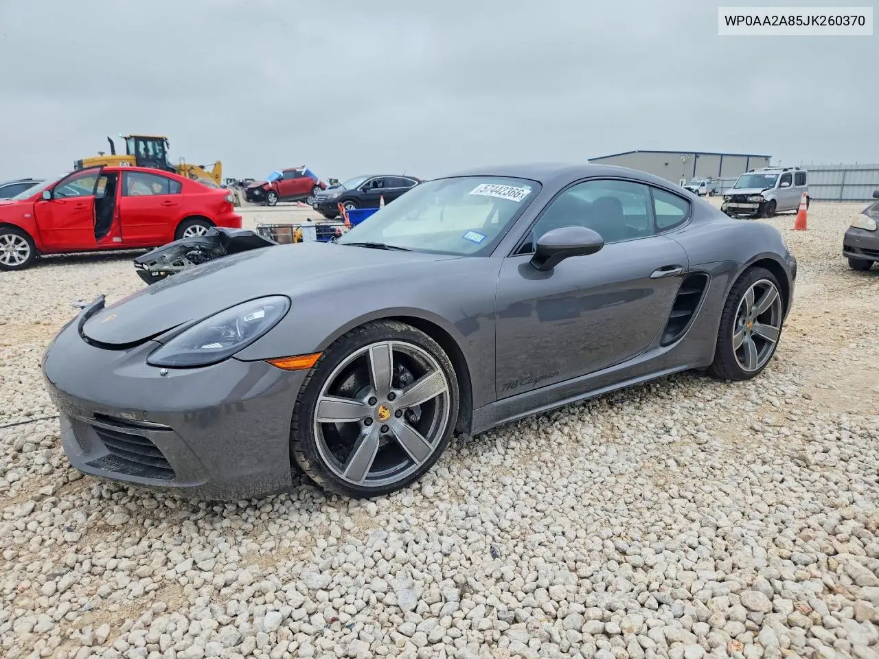 2018 Porsche Cayman VIN: WP0AA2A85JK260370 Lot: 57442366