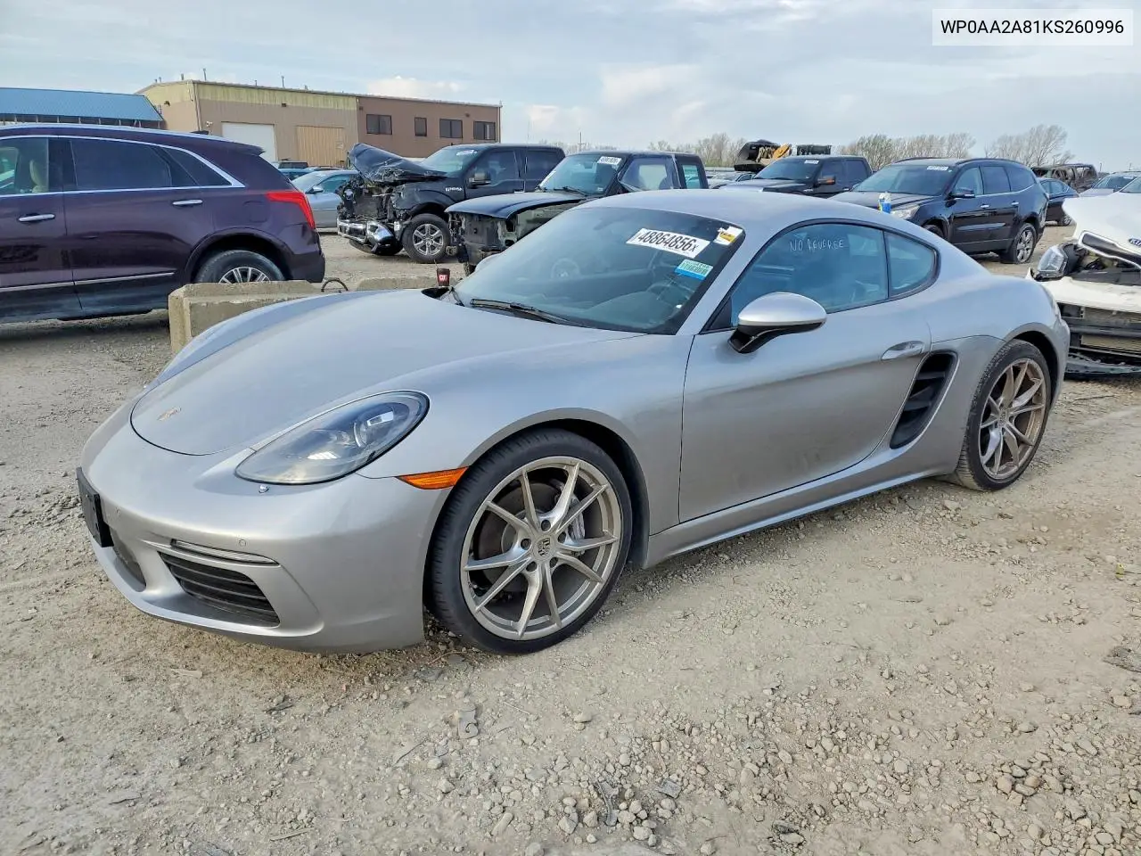 2019 Porsche Cayman Base VIN: WP0AA2A81KS260996 Lot: 48864856