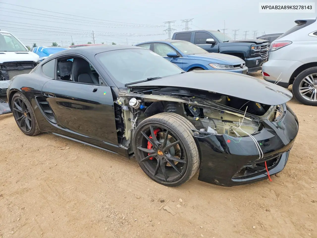 2019 Porsche Cayman S VIN: WP0AB2A89KS278143 Lot: 61604316