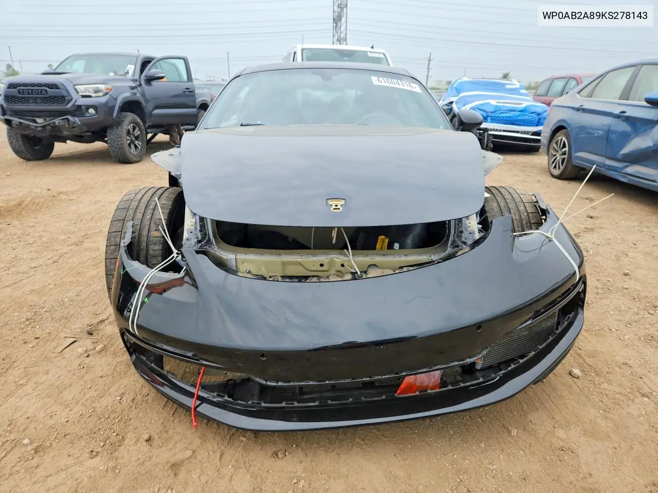 2019 Porsche Cayman S VIN: WP0AB2A89KS278143 Lot: 61604316