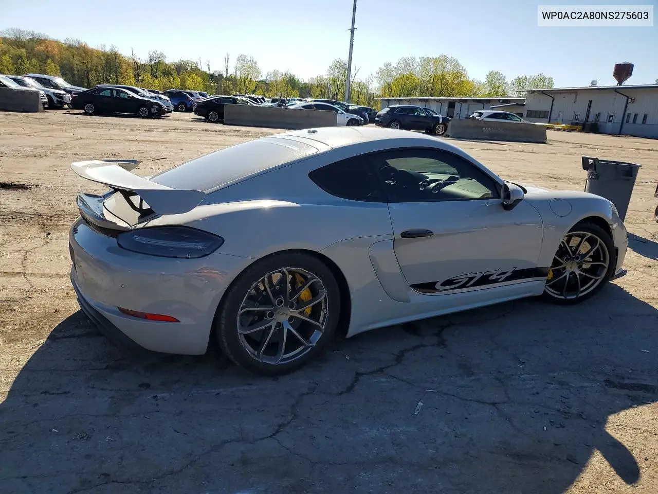 2022 Porsche Cayman Gt4 VIN: WP0AC2A80NS275603 Lot: 51987996