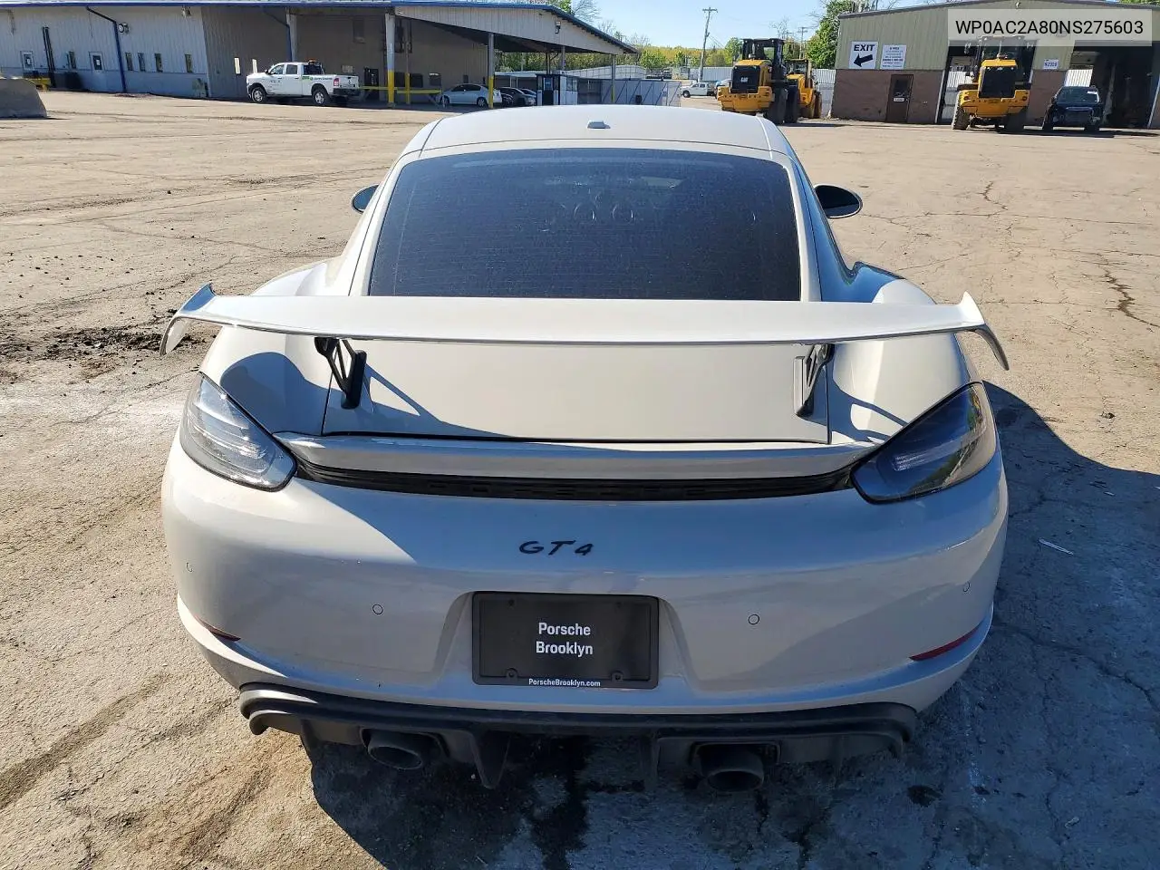 2022 Porsche Cayman Gt4 VIN: WP0AC2A80NS275603 Lot: 51987996