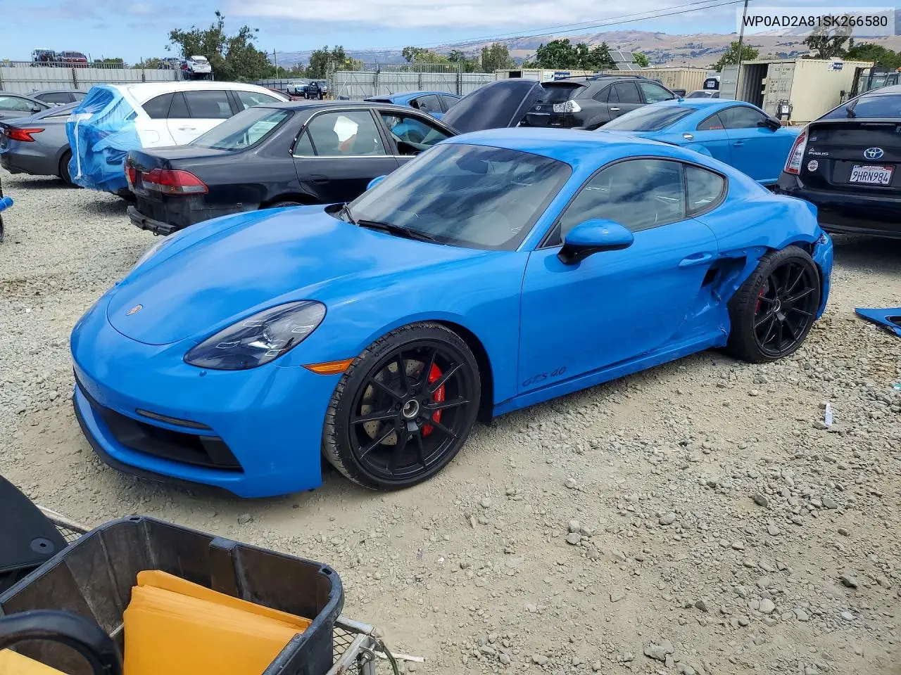2025 Porsche Cayman Gts VIN: WP0AD2A81SK266580 Lot: 58125496