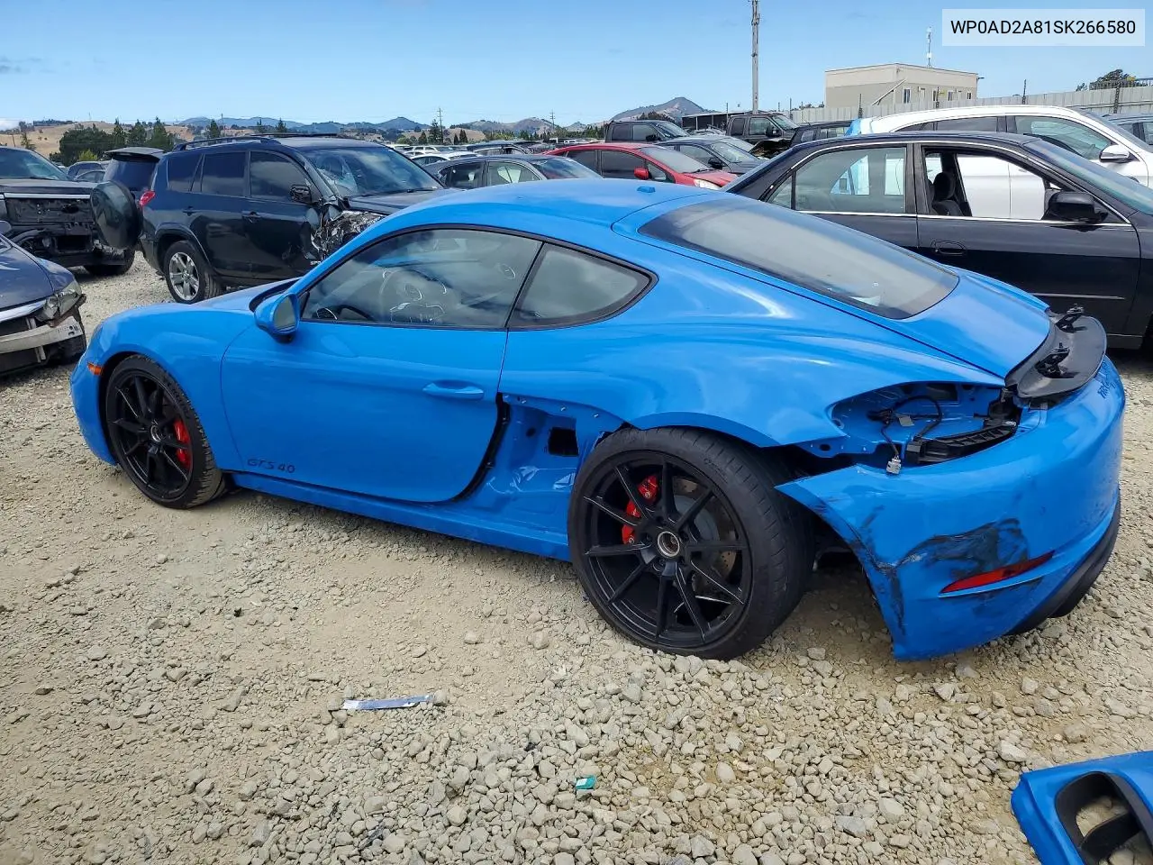 2025 Porsche Cayman Gts VIN: WP0AD2A81SK266580 Lot: 58125496