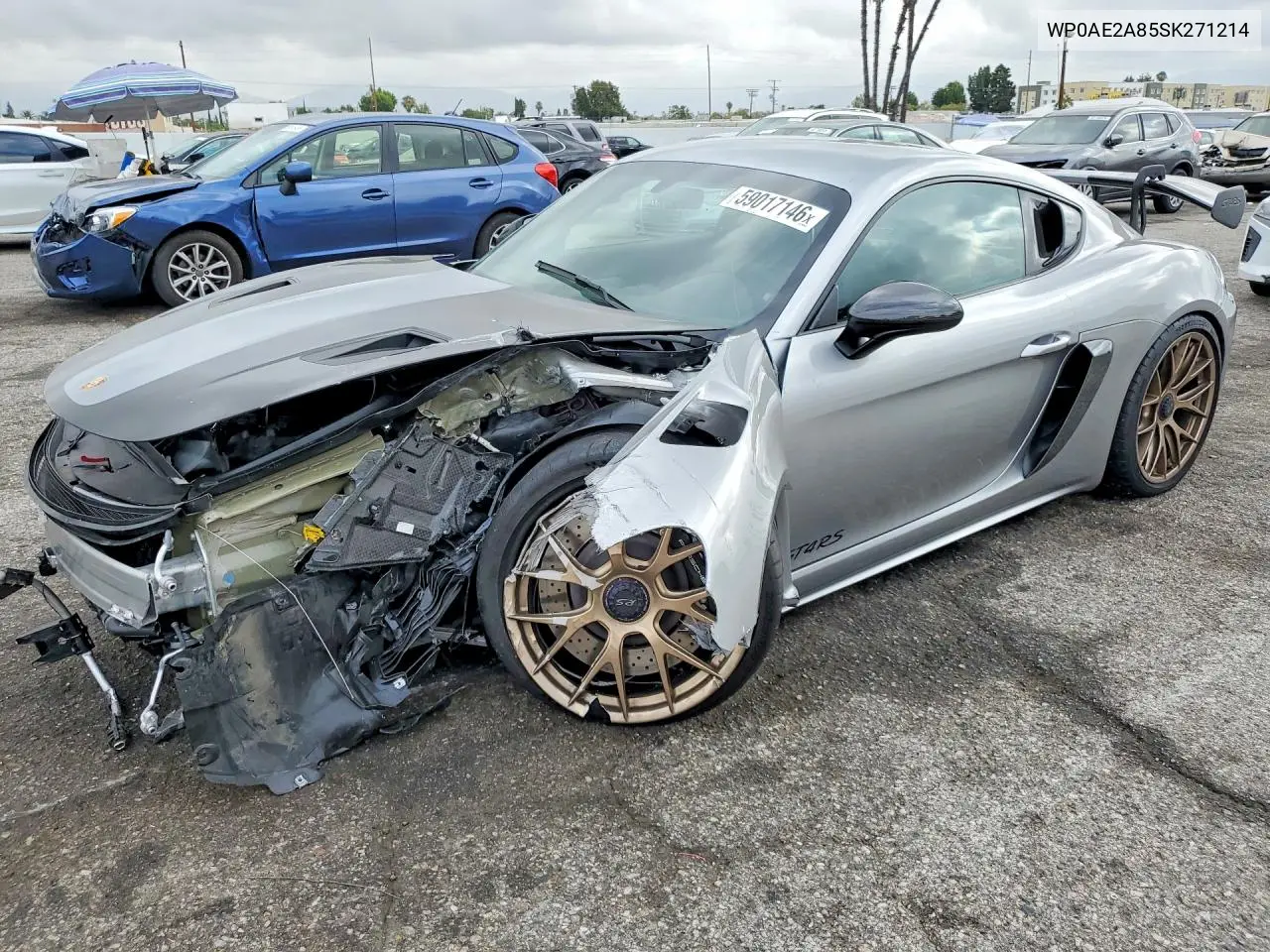 2025 Porsche Cayman Gt4 Rs VIN: WP0AE2A85SK271214 Lot: 59017146