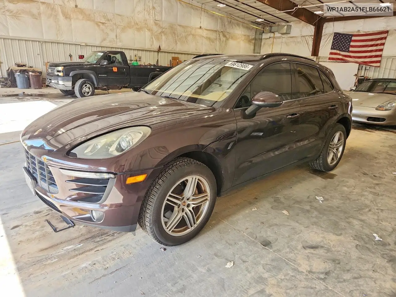 2015 Porsche Macan S VIN: WP1AB2A51FLB66621 Lot: 59612986