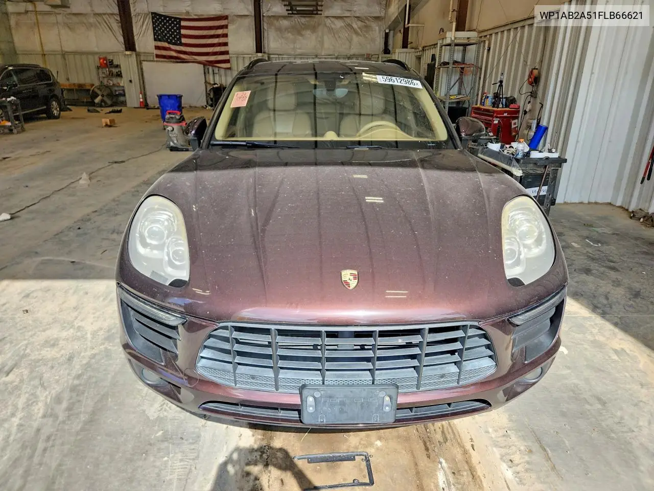 2015 Porsche Macan S VIN: WP1AB2A51FLB66621 Lot: 59612986