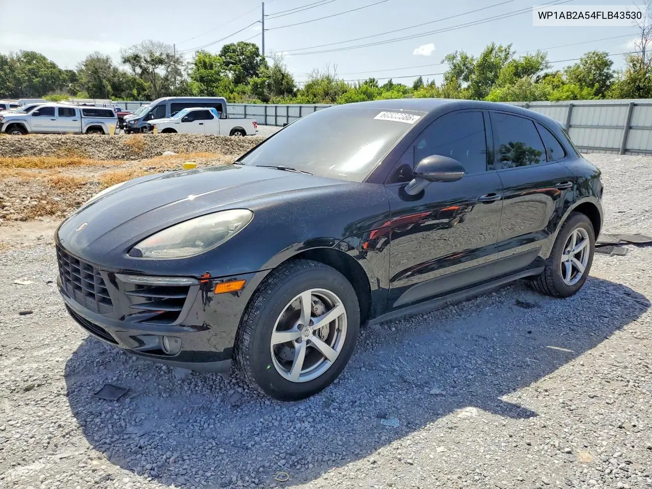 2015 Porsche Macan S VIN: WP1AB2A54FLB43530 Lot: 60588686