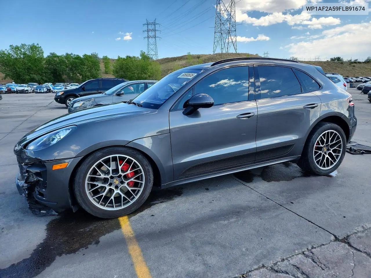 2015 Porsche Macan Turbo VIN: WP1AF2A59FLB91674 Lot: 60690606