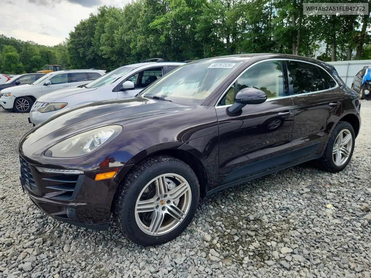 2015 Porsche Macan S VIN: WP1AB2A51FLB42772 Lot: 60797326