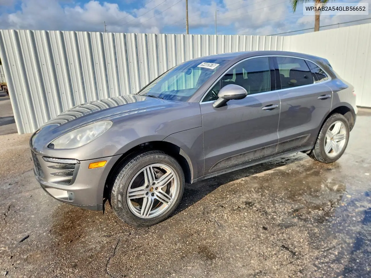 2016 Porsche Macan S VIN: WP1AB2A54GLB56652 Lot: 54402676