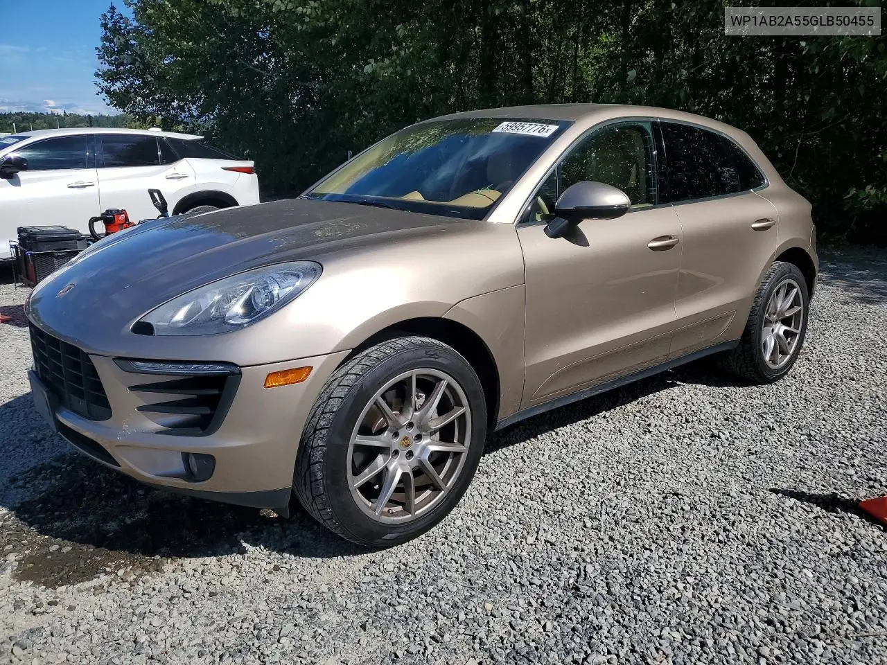 2016 Porsche Macan S VIN: WP1AB2A55GLB50455 Lot: 59957776