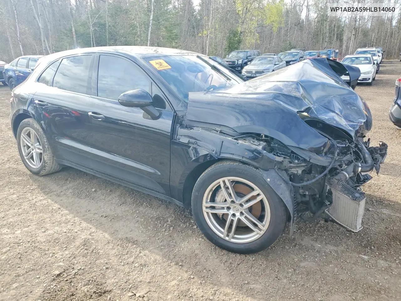2017 Porsche Macan S VIN: WP1AB2A59HLB14060 Lot: 50991366