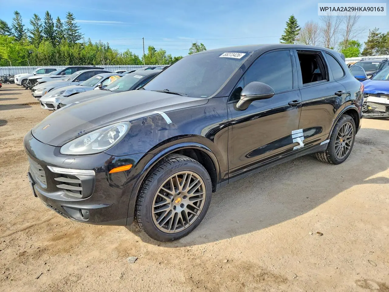 2017 Porsche Cayenne VIN: WP1AA2A29HKA90163 Lot: 55273426