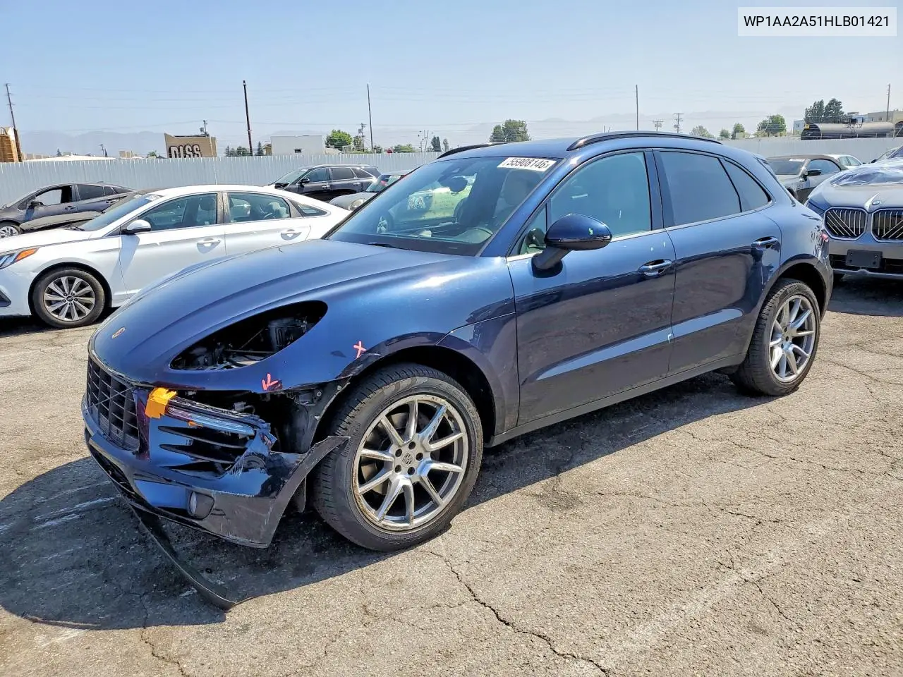 2017 Porsche Macan VIN: WP1AA2A51HLB01421 Lot: 55908146