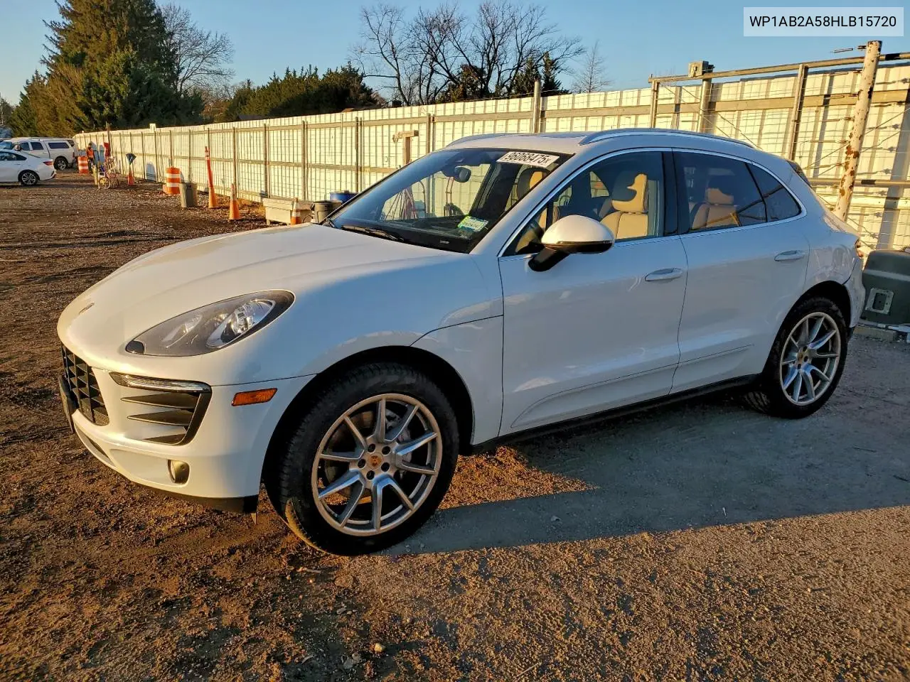 2017 Porsche Macan S VIN: WP1AB2A58HLB15720 Lot: 96068475
