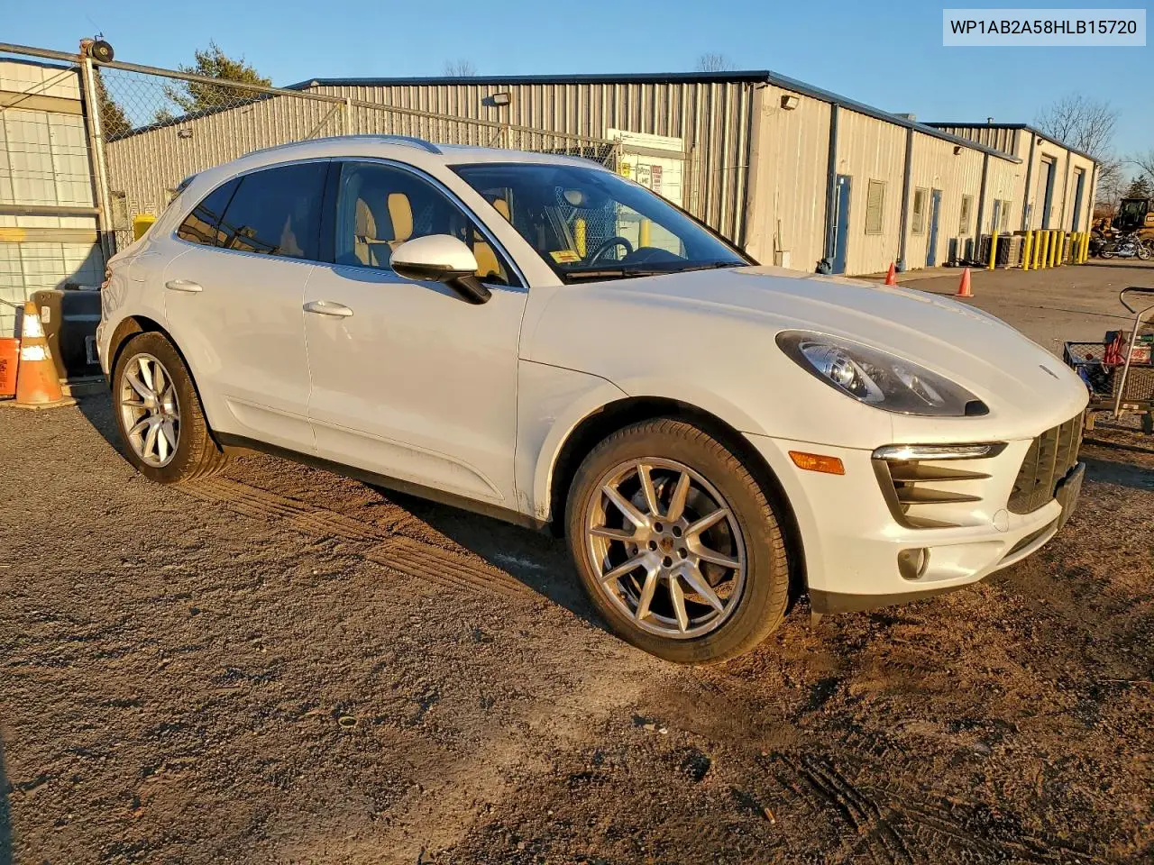 2017 Porsche Macan S VIN: WP1AB2A58HLB15720 Lot: 96068475