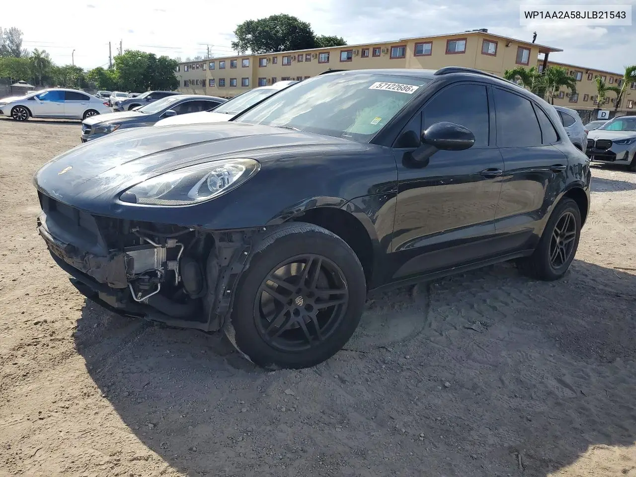 2018 Porsche Macan VIN: WP1AA2A58JLB21543 Lot: 57122686