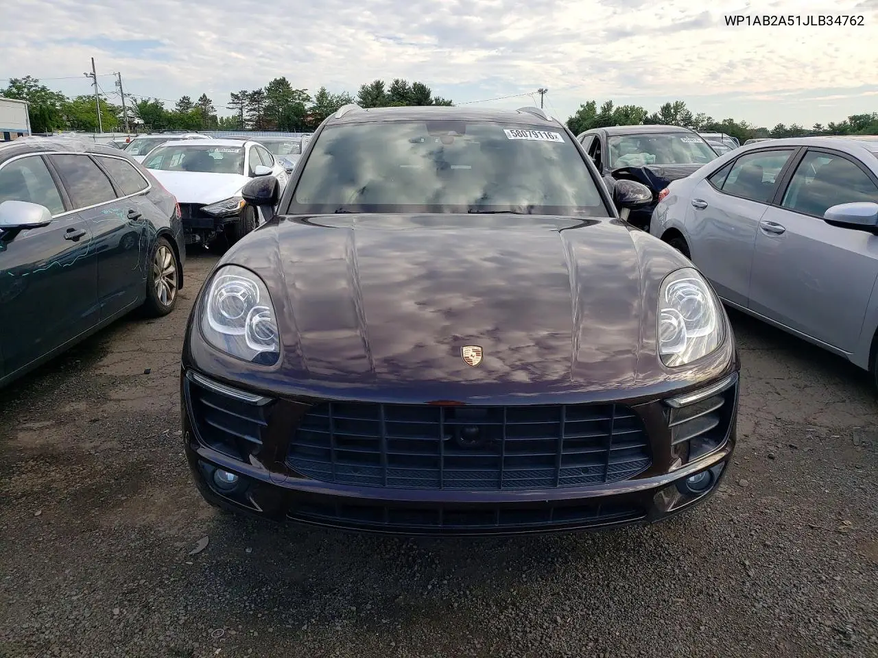 2018 Porsche Macan S VIN: WP1AB2A51JLB34762 Lot: 58079116