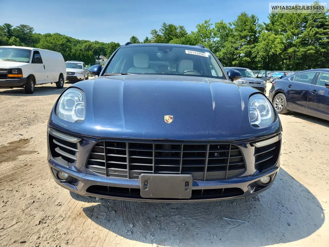 2018 Porsche Macan S VIN: WP1AB2A52JLB35483 Lot: 59143266