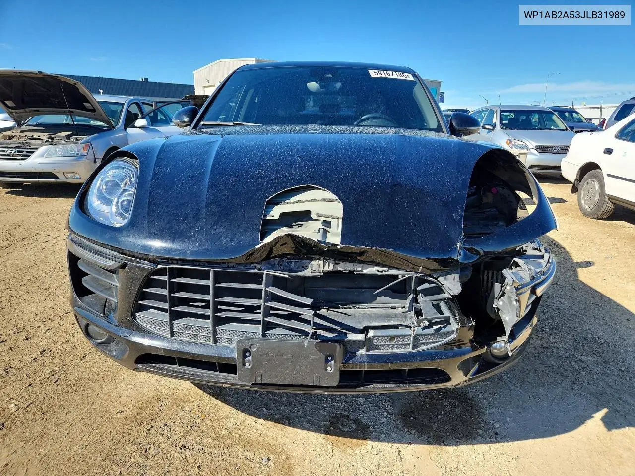 2018 Porsche Macan S VIN: WP1AB2A53JLB31989 Lot: 59167136