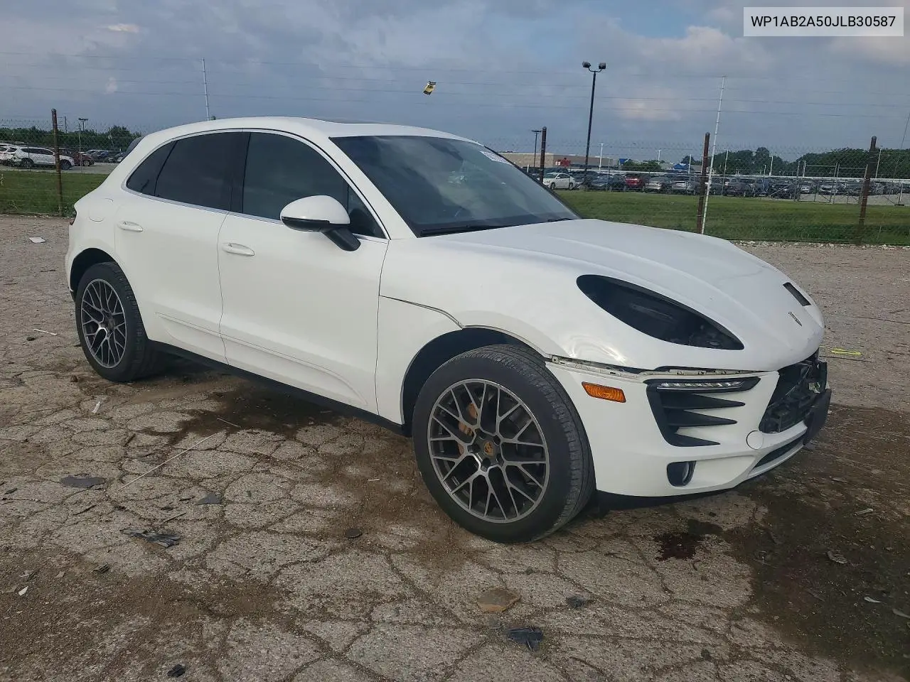 2018 Porsche Macan S VIN: WP1AB2A50JLB30587 Lot: 60172226
