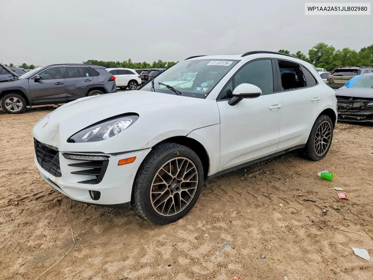 2018 Porsche Macan VIN: WP1AA2A51JLB02980 Lot: 61133136