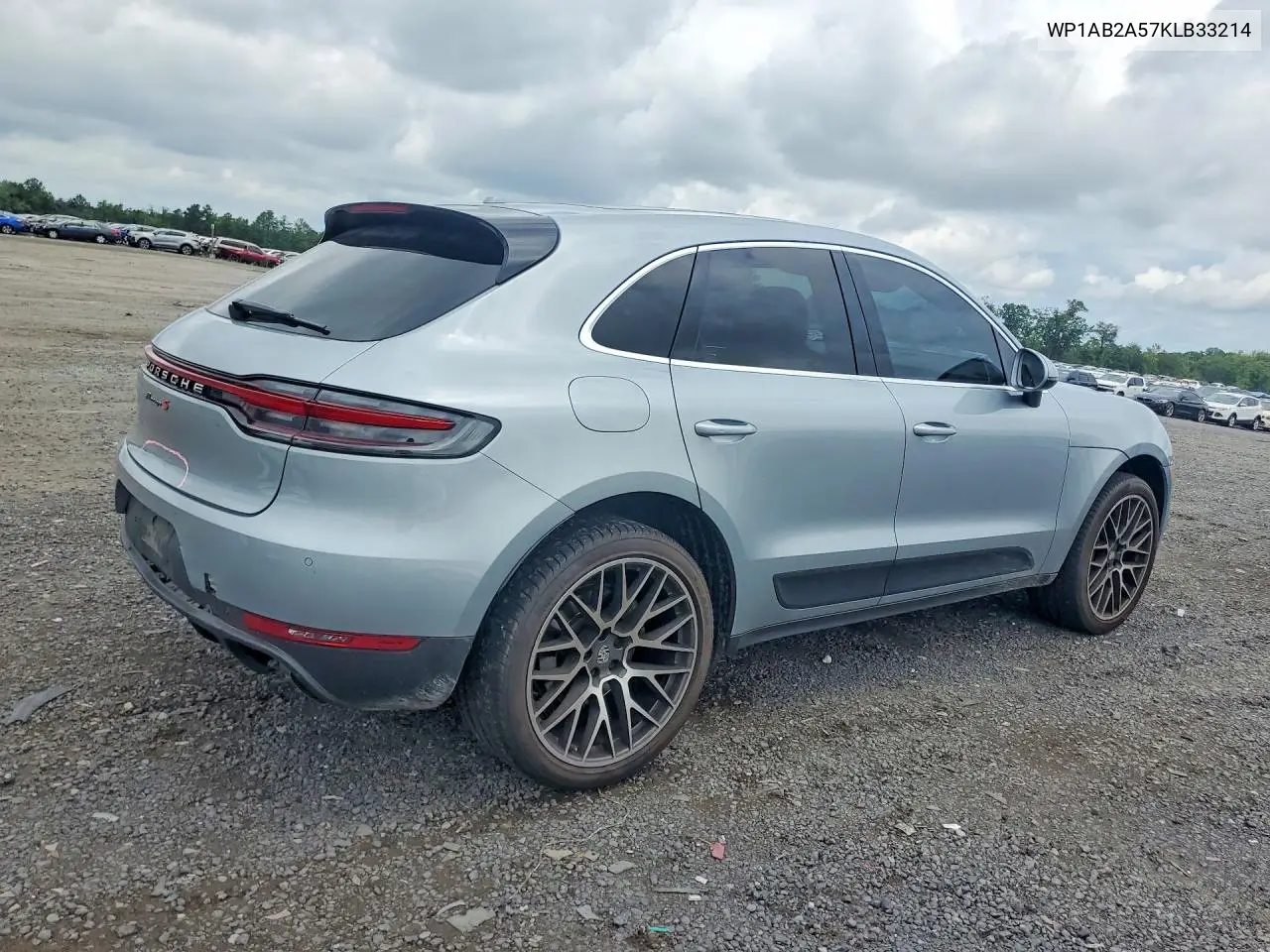 2019 Porsche Macan S VIN: WP1AB2A57KLB33214 Lot: 60465446