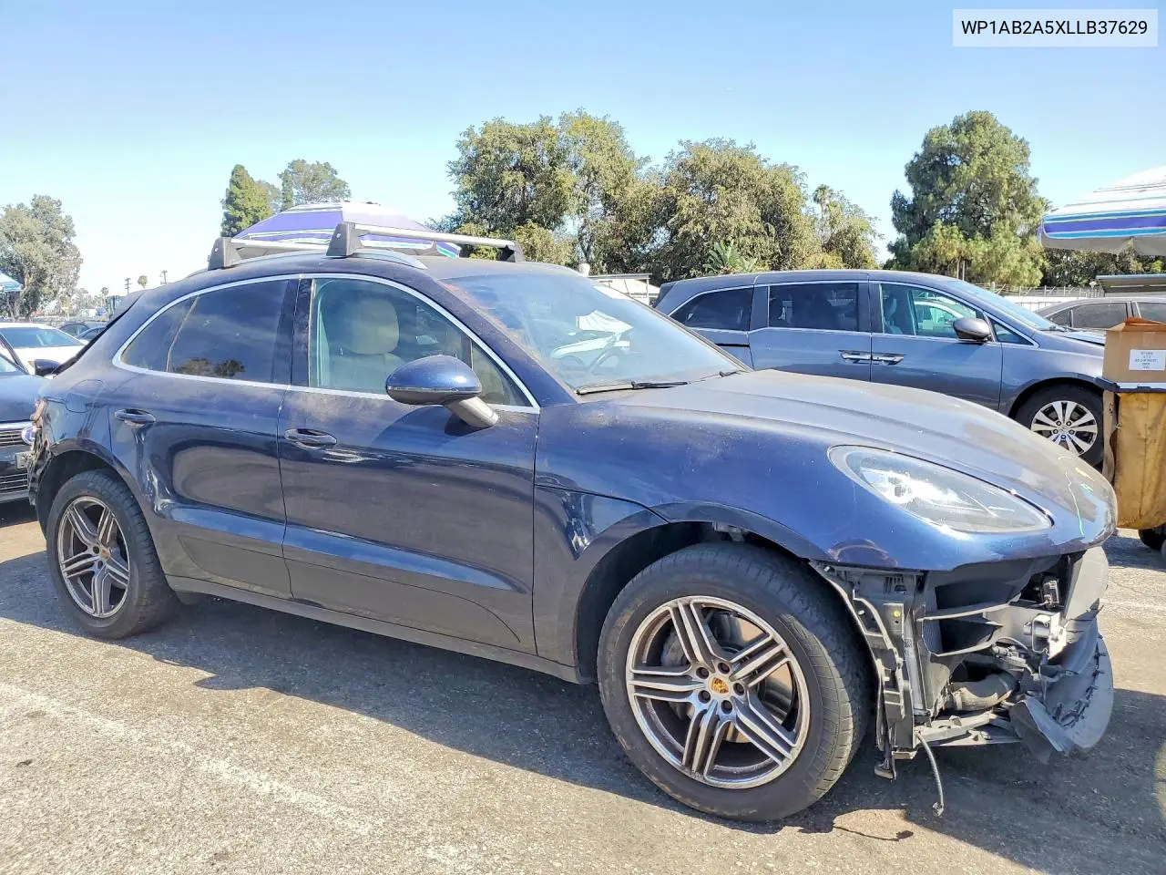 2020 Porsche Macan S VIN: WP1AB2A5XLLB37629 Lot: 60178336
