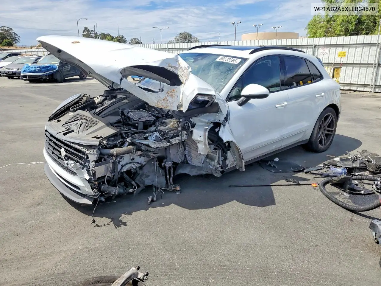 2020 Porsche Macan S VIN: WP1AB2A5XLLB34570 Lot: 60532696