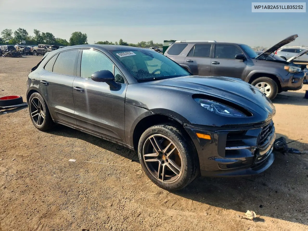 2020 Porsche Macan S VIN: WP1AB2A51LLB35252 Lot: 60924056