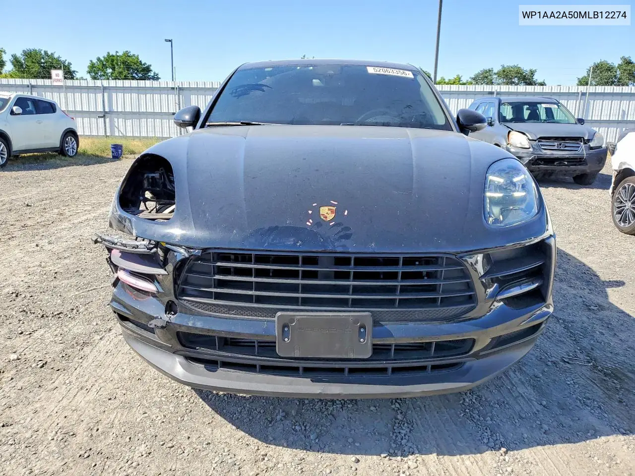 2021 Porsche Macan VIN: WP1AA2A50MLB12274 Lot: 52063356