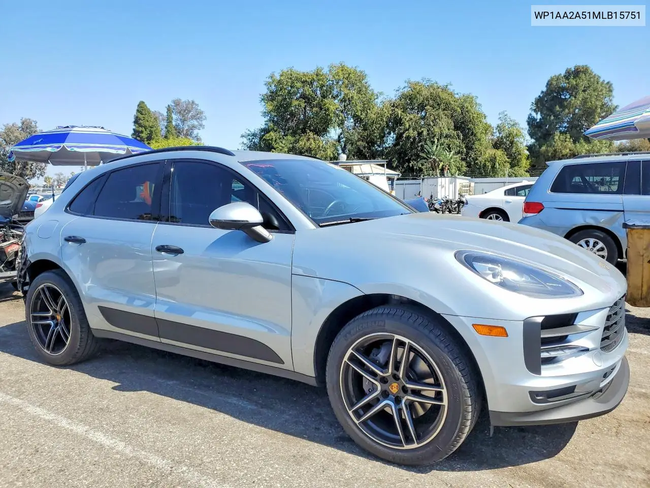 2021 Porsche Macan VIN: WP1AA2A51MLB15751 Lot: 56537676