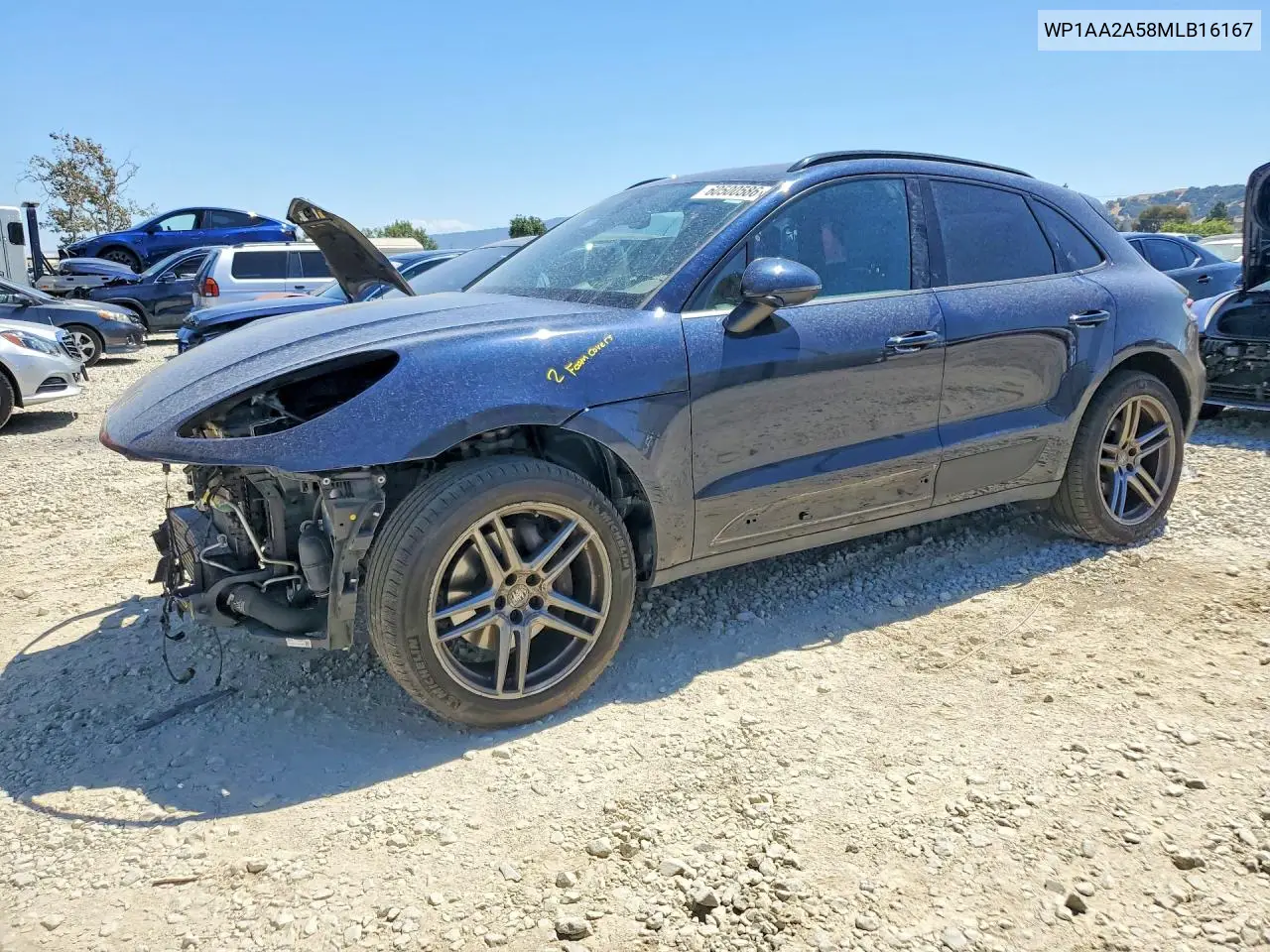 2021 Porsche Macan VIN: WP1AA2A58MLB16167 Lot: 60500586