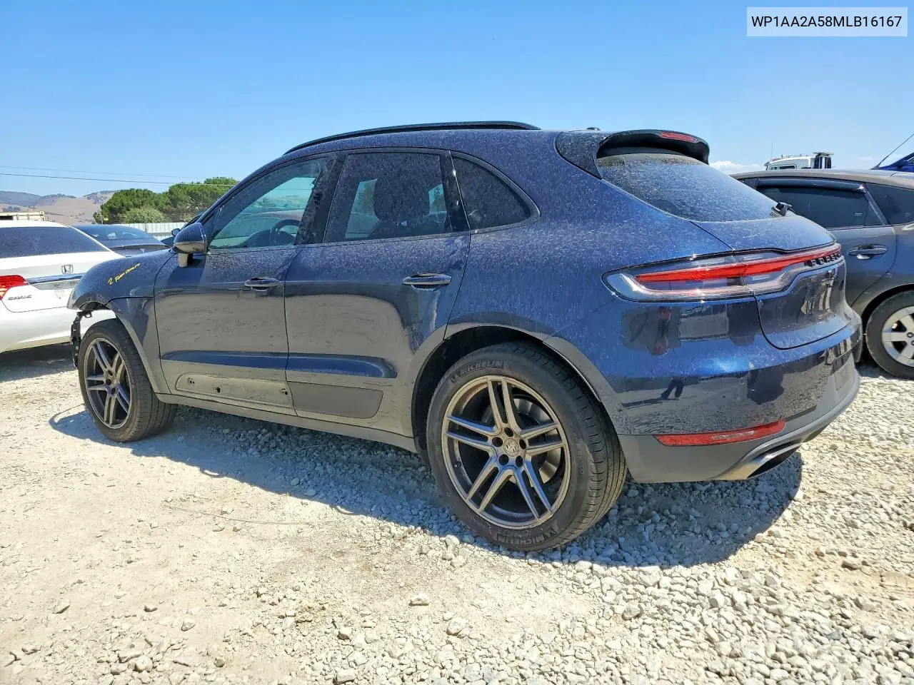 2021 Porsche Macan VIN: WP1AA2A58MLB16167 Lot: 60500586