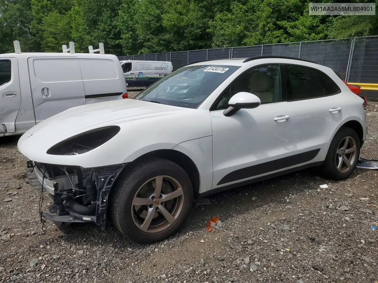 2021 Porsche Macan VIN: WP1AA2A55MLB04901 Lot: 61434176