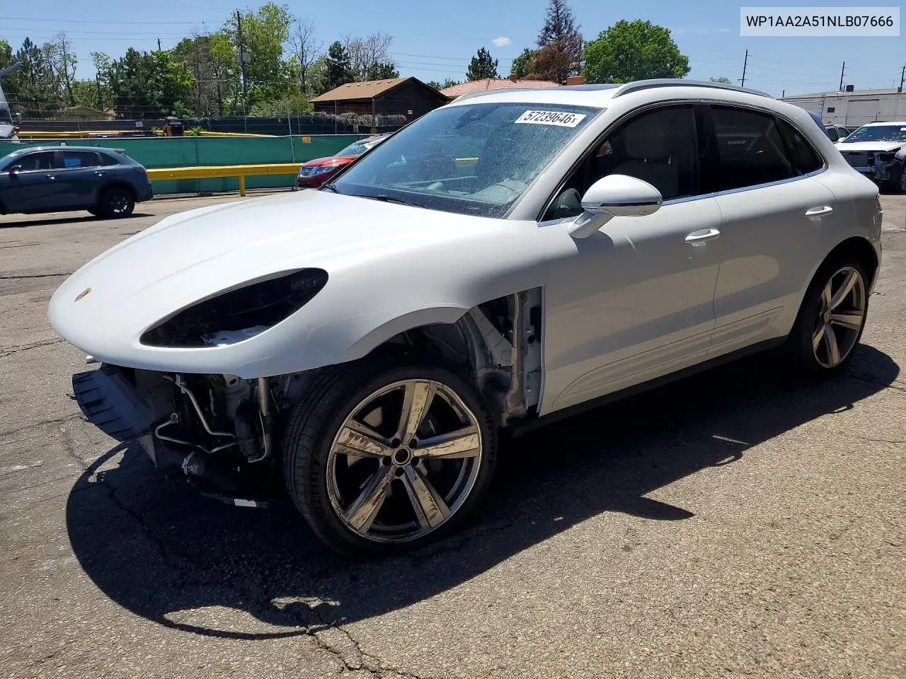 2022 Porsche Macan VIN: WP1AA2A51NLB07666 Lot: 57239646