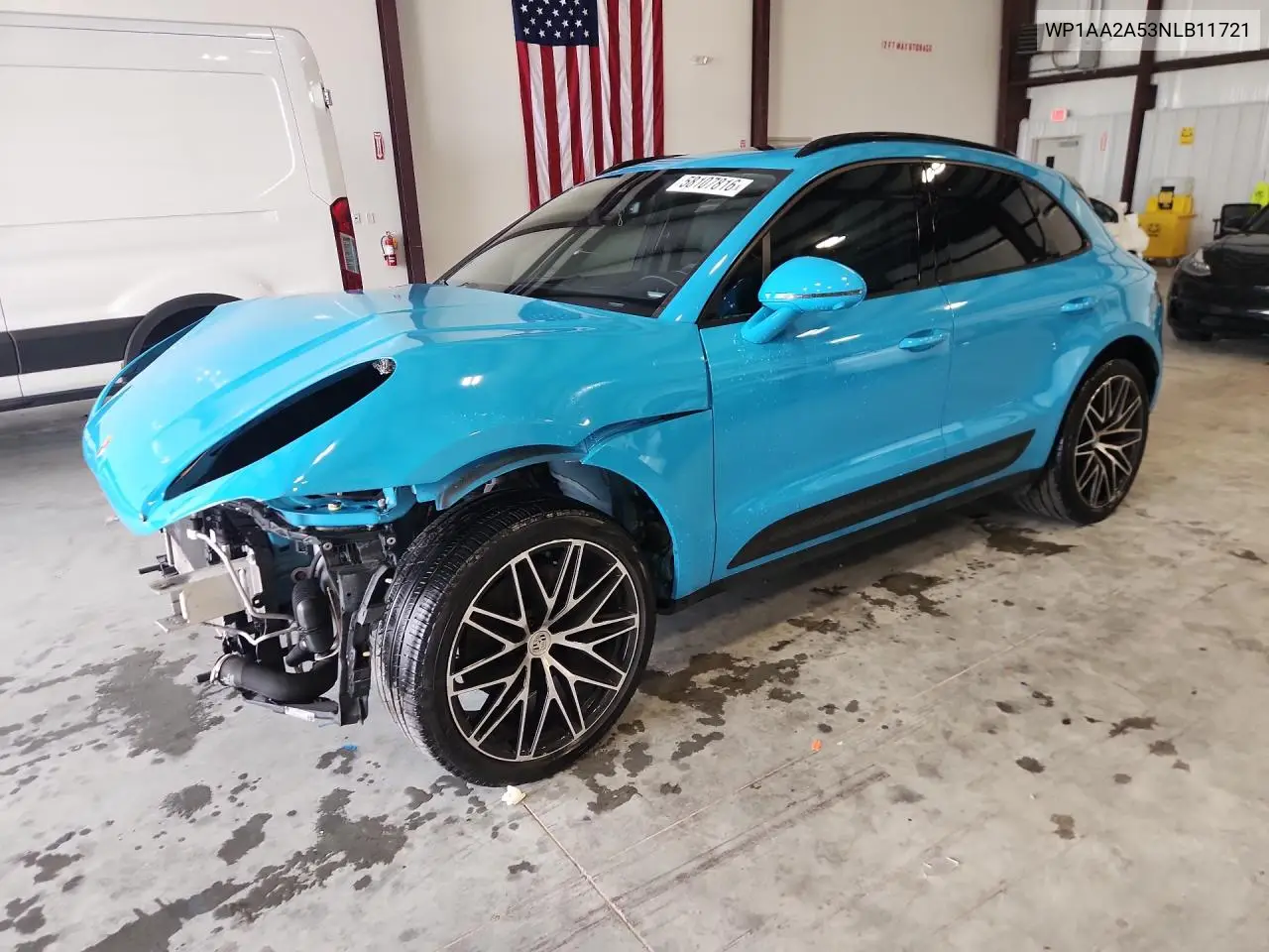 2022 Porsche Macan VIN: WP1AA2A53NLB11721 Lot: 58107816