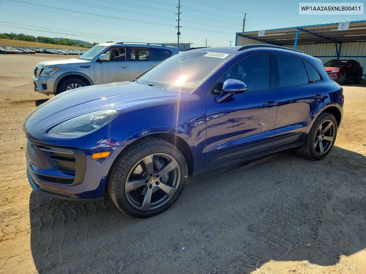 2022 Porsche Macan VIN: WP1AA2A5XNLB00411 Lot: 85455365